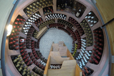 This is an example of a contemporary wine cellar in Paris.
