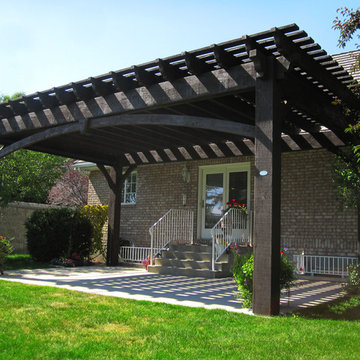 Entertainment Size | 17' x 27' Timber Frame Rich Cordoba Pergola Kit