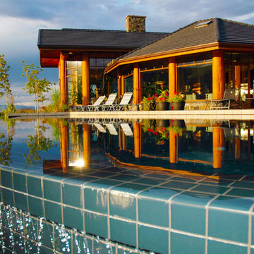 Okanagan Post and Beam Log Home