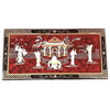 Ball And Claw Lacquer Mother of Pearl Inlaid Dragon Coffee Table, French Red