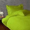 300 TC Duvet Set with 1 Fitted Sheet Solid Parrot Green, Twin