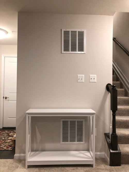 decor for wall with vents and sockets