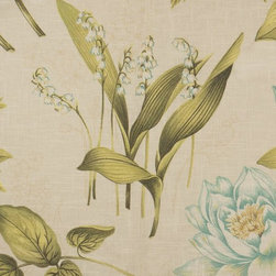 Phoebe Printed Springtime Linen Custom Made Curtains - Curtains