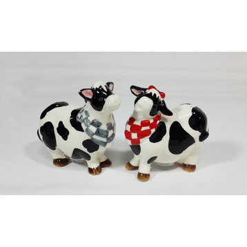 Cow Salt and Pepper Shakers, Set of 2