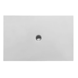 DuraPlan Series White Flush Fitted Shower Tray 55 X 35 Inch, Duschwanne By Durav - Shower Pans And Bases