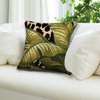 Marina Safari Indoor/Outdoor Pillow, Green, 18" Square