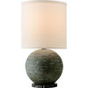 La Brea Table Lamp Graystone, Off-White Hardback Linen, 16.75X16.75X23