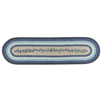 Blueberry Vine Oval Patch Runner 13"x48"