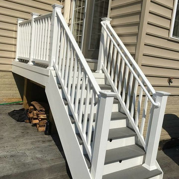 AJ stamped concrete patio wood planks