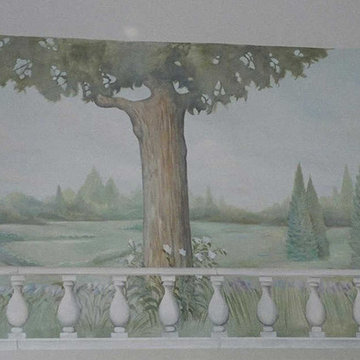 Panaromic Landscape Mural in Colt's Neck, NJ
