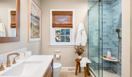 Dated Hall Bathroom Gets a Grown-Up Glow-Up