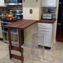 Butcher block bar top