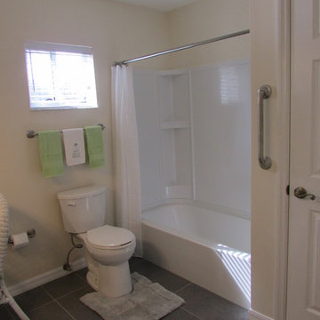 Bathroom Remodel-Refresh with fiberglass surround