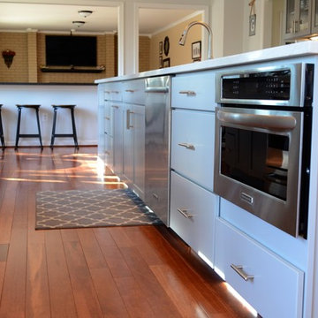 Two Tone Gray Kitchen in Oakton