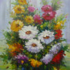 Oil Paint Canvas Art Flowers Wall Decor