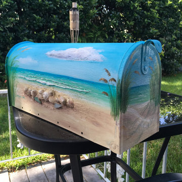 Hand painted 3D mailboxes