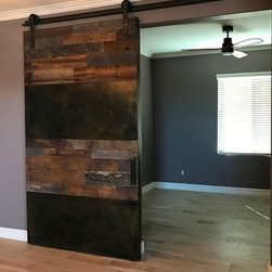 Reclaimed Wood and Metal Barn Door - Products