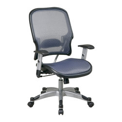 Office Star Light Air Grid Seat and Back Managers Chair - Office Chairs