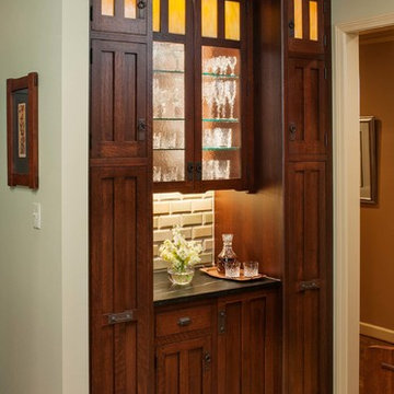 Arts & Crafts Kitchen with Craftsman Door Style