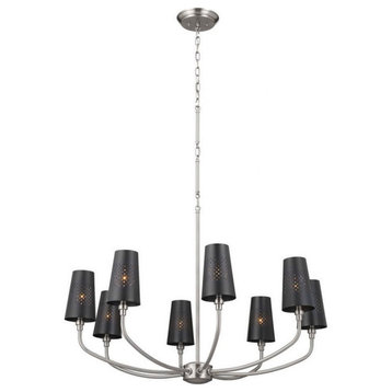 8 Light Chandelier In Traditional Style-24.5 Inches Tall and 36.5 Inches