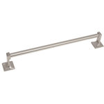 Delaney Hardware - 300 Series 18" Wall Mounted Towel Bar, Satin Nickel - Delaney's 300 Bath Series is a modern, clean design with simple lines. It's affordable and versatile style can be used in both a traditional and modern designed space.