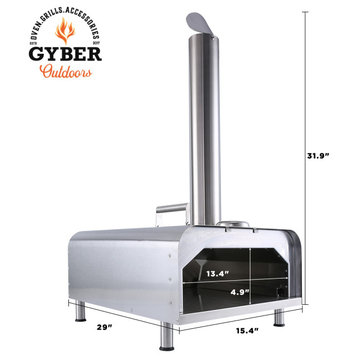 Gyber Fremont Pizza Oven Outdoor Natural or Flavored Pellet Fuel Portable