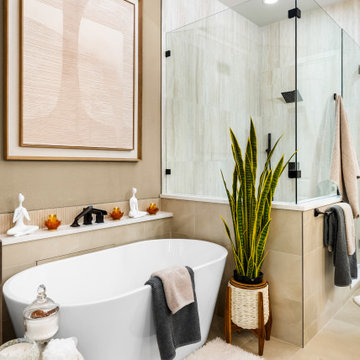 Freestanding Tub and Walk-In Shower Retreat