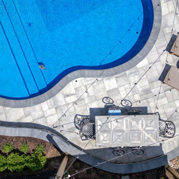 Pool Oasis with Hardscaping Features