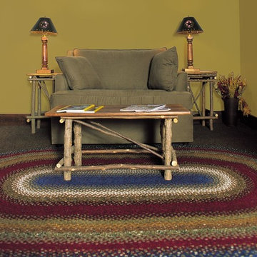 Homespice Log Cabin Step Cotton Braided Rugs