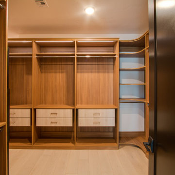 This Master Walk-In Closet in Las Vegas Consists of Elegant Classica Shelves