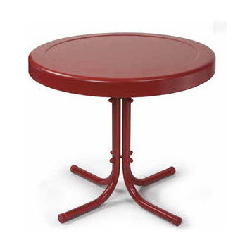 Griffith Outdoor Side Table, Red