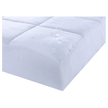Lotus Home Cotton Water and Stain Resistant Mattress Pad, Twin