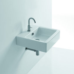 Hox 48 Wall Mounted/Vessel Bathroom Sink 18.9" - Bathroom Sinks