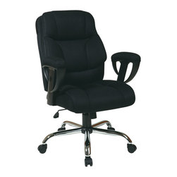 Black Executive Big Mans Office Chair - Office Chairs