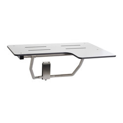 SLR-320225-PWS Reversible Transfer Seat (Left Hand Shown) - Shower Benches & Seats