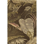 KAS - KAS Havana 2615 Mocha Rainforest Area Rug, 8'x10'6" - Lush, tropical designs bring you into another world with our Havana Collection. 100% multi textured wool is hand tufted with hard-twist accents, bringing exceptional texture and dimension to each piece. Rich, nature-inspired colors will bring tropical warmth into your home.