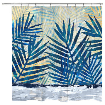 Abstract Palm Shower Curtain