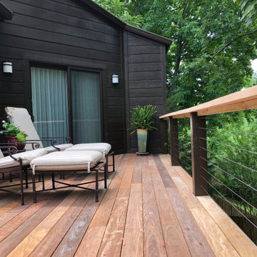 New Siding and Ipe Decks and Metal Railing