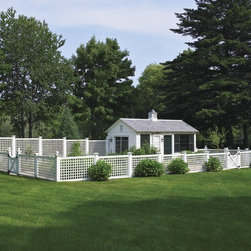 Lattice Garden Enclosure Fencing - Home Fencing And Gates
