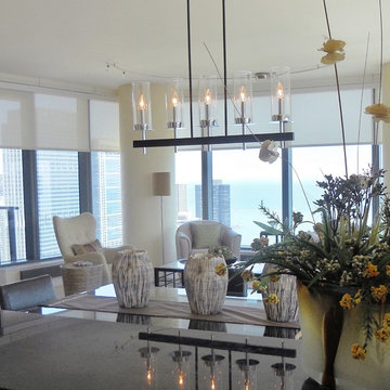 Condominium overlooking Michigan Avenue and Lake Michigan