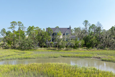Example of a beach style exterior home design in Charleston