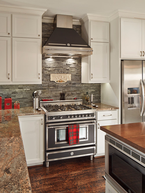 Stacked Stone Backsplash | Houzz