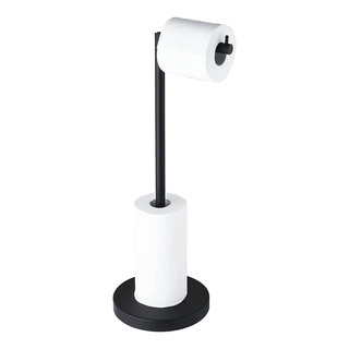 Stockton Metal Toilet Paper Holder Stand with Weighted Base