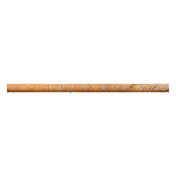 Giallo Honed 1/2&times;12 Pencil Liner Travertine Mouldings - Products