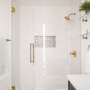 White with Gold Fixtures | Del Mar Inland Residence