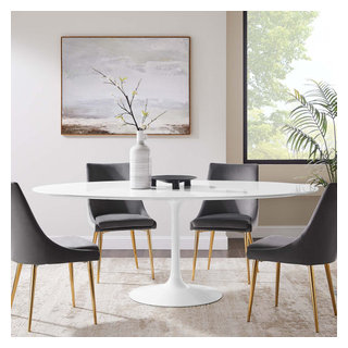 Modway crossroads oval 2024 wood dining table