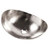 Confucius 19" Vessel Bathroom Sink in Nickel