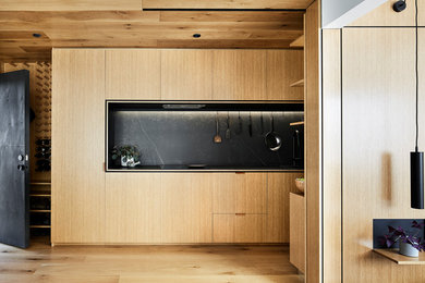Photo of a scandinavian kitchen in Melbourne.