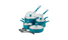 Silverstone Ceramic CXI Nonstick 12-Piece Cookware Set, Marine Blue