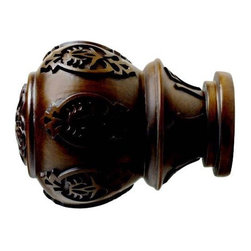 Kirsch 2 Inch Wood Trends Lacey Finial - Window Treatment Accessories